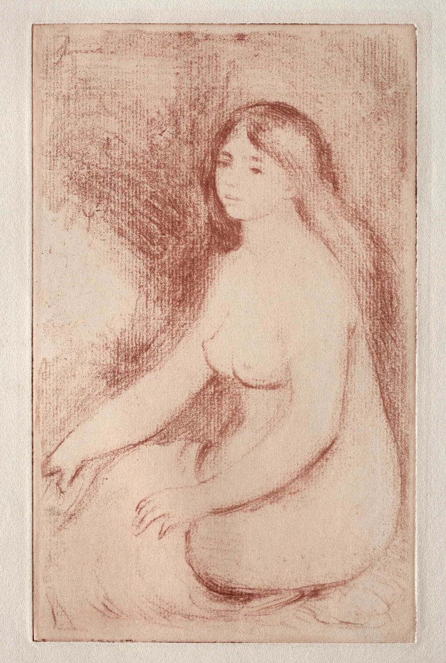 Baigneuse assise by Pierre-Auguste Renoir