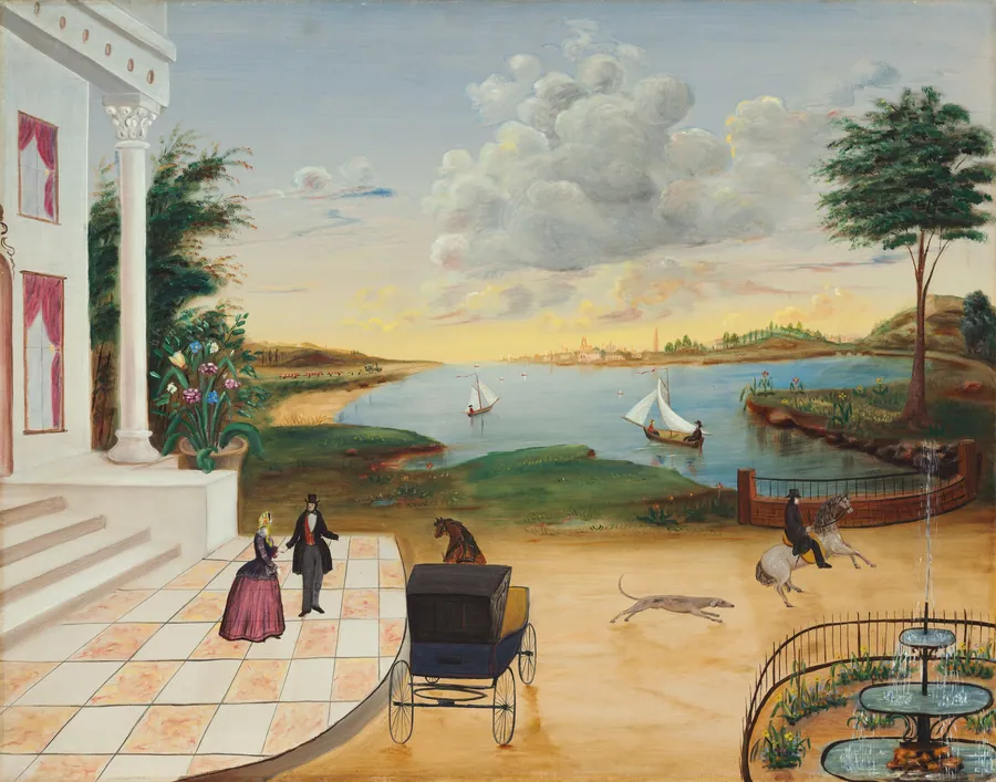 Leaving the Manor House by American 19th Century