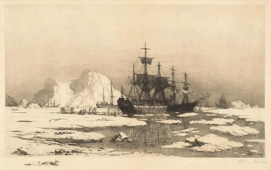 Among the Ice Floes by William Bradford