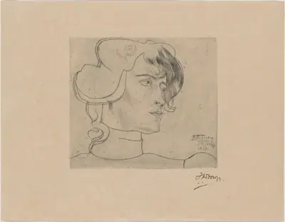 Head of a Woman (Marguérite Adolphine Helfrich)