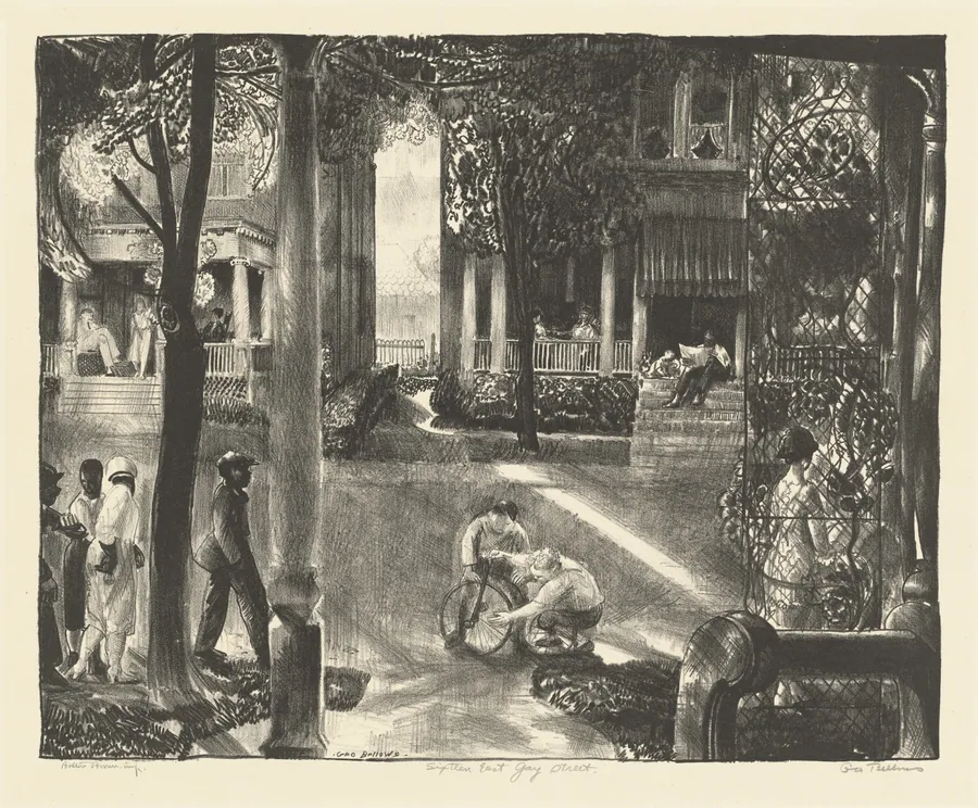 Sixteen East Gay Street by George Bellows