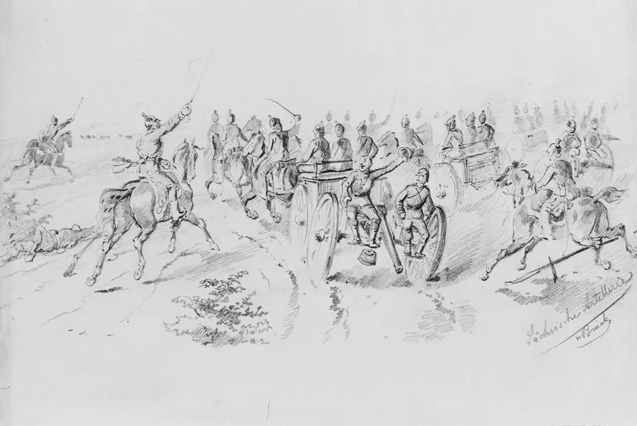Sachsische Artillerie by O. Von Brück