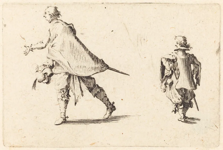 Gentleman and His Page by Jacques Callot