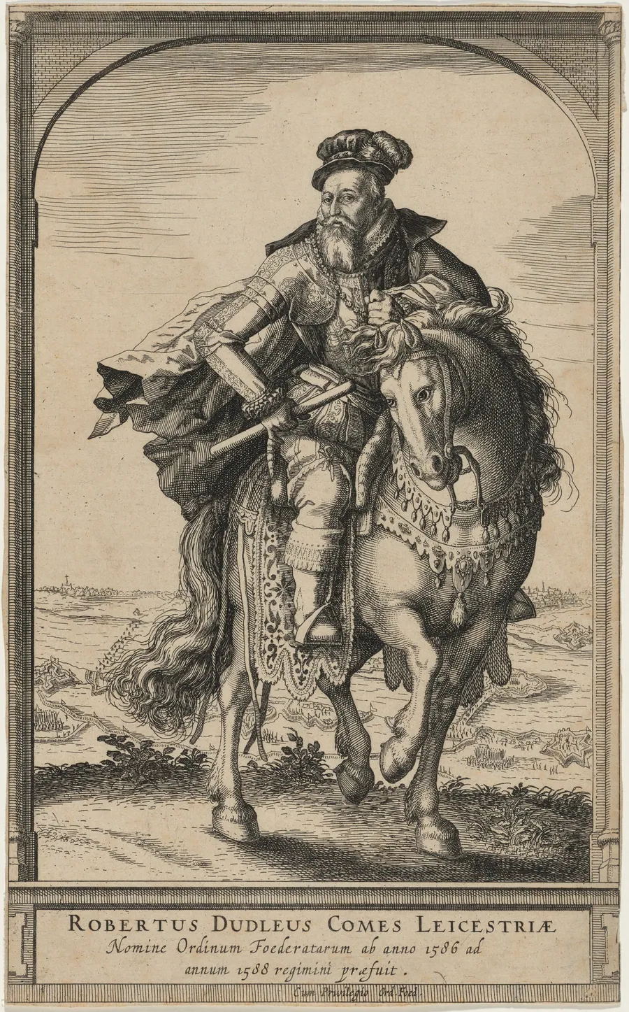 Robert Dudley, Earl of Leicester on Horseback by Unknown 19th Century