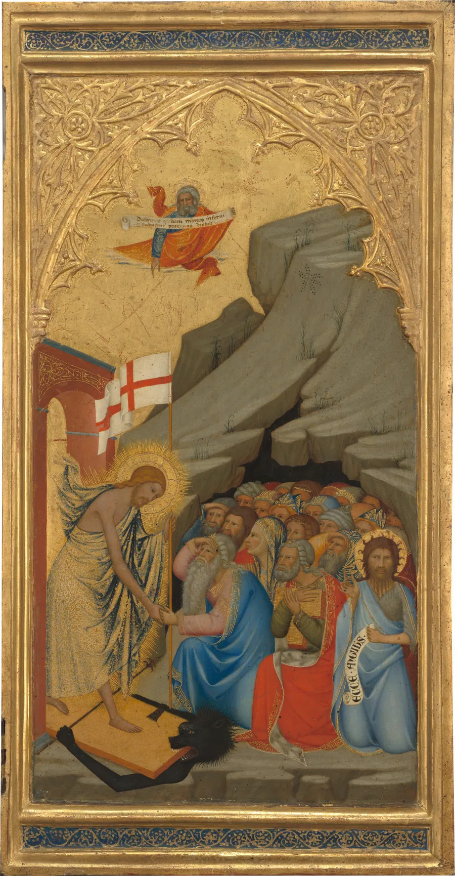 Scenes from the Passion of Christ: The Descent into Limbo [right panel] by Andrea di Vanni