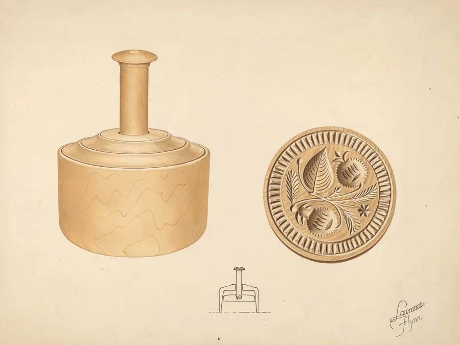 Butter Mold - Burr Design by Lawrence Flynn