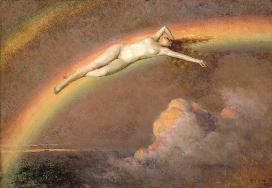 The Spirit of the Rainbow by Henry Mosler, born New York City 1841-died New York City 1920
