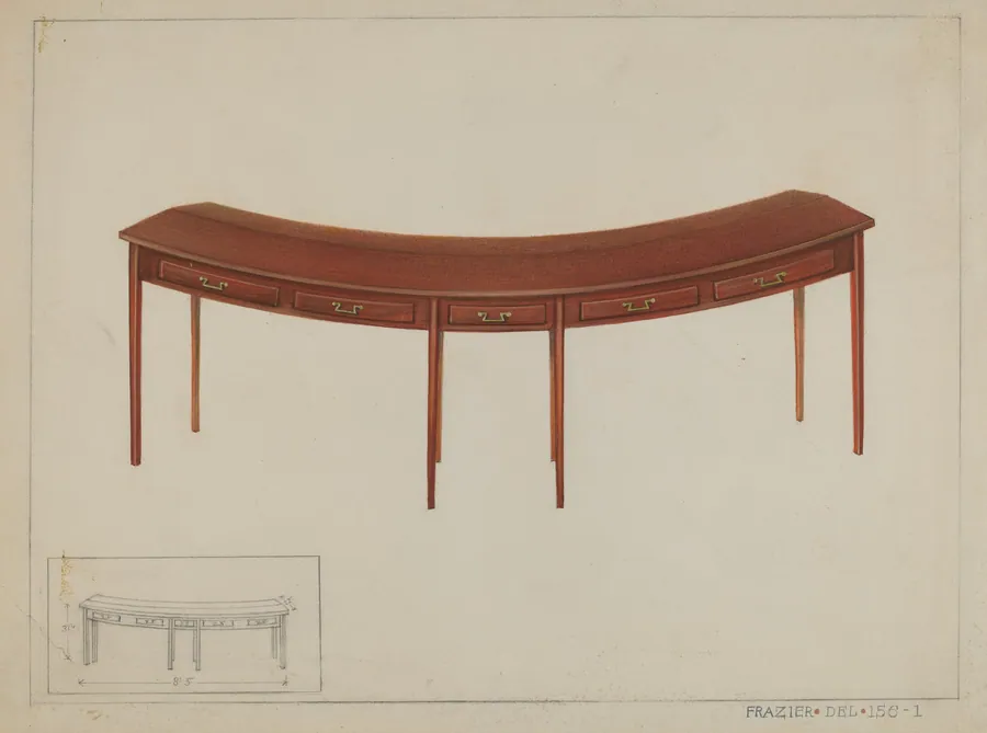 Circular Desk by Cornelius Frazier