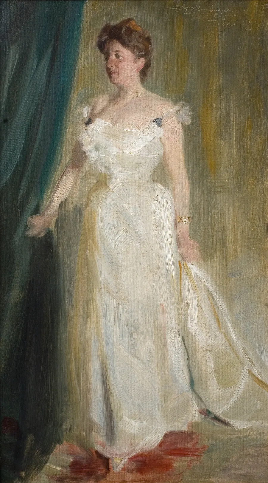 Portræt af lensgrevinde Lillie Suzanne Raben-Levetzau by P.S. Krøyer