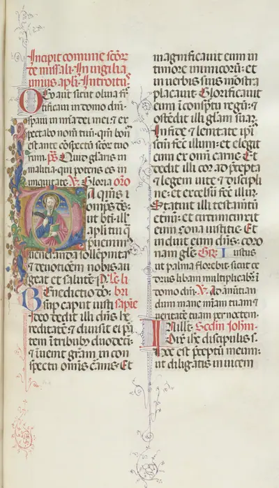Missale: Fol. 327: Saint Bartholomew