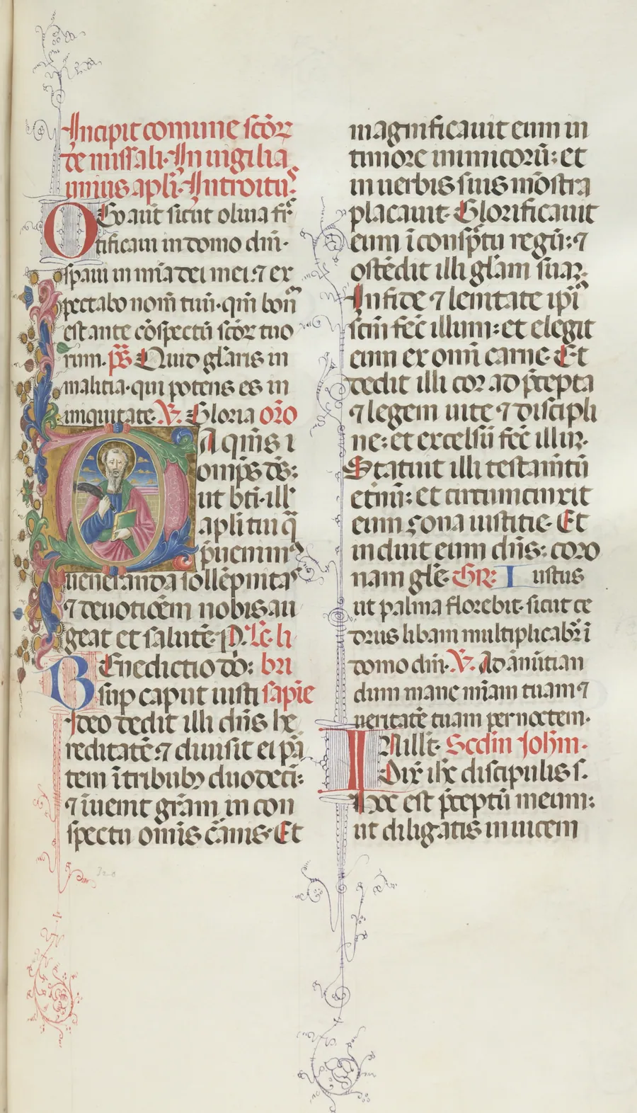 Missale: Fol. 327: Saint Bartholomew by Giapeco Caporali