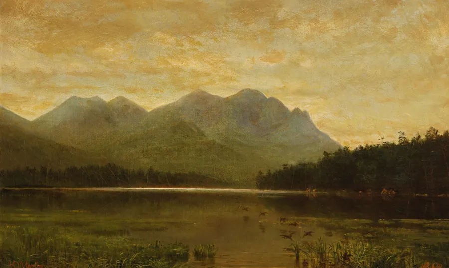 Upper Ausable Lake by Homer Dodge Martin, born Albany, NY 1836-died St. Paul, MN 1897