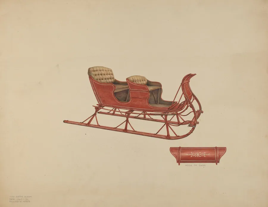 Two Seated Sleigh by Rolland Ayres