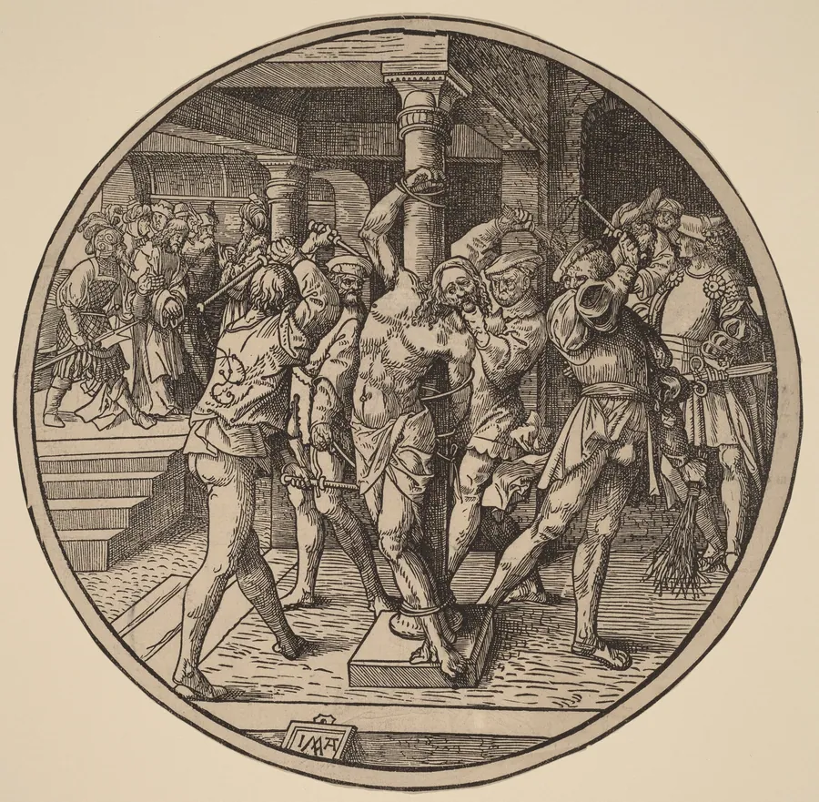 The Flagellation of Christ and Christ Before Pilate by Jacob Cornelisz van Oostsanen