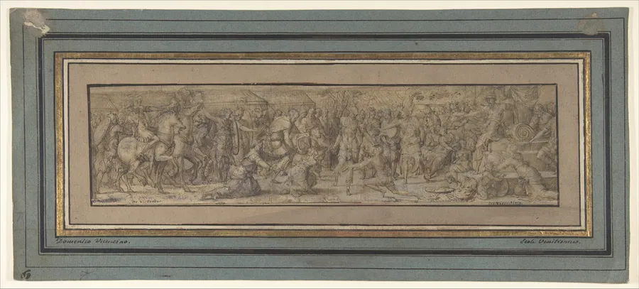 Cassandra preventing Deiphobe from killing Paris by Jean Cousin the Elder