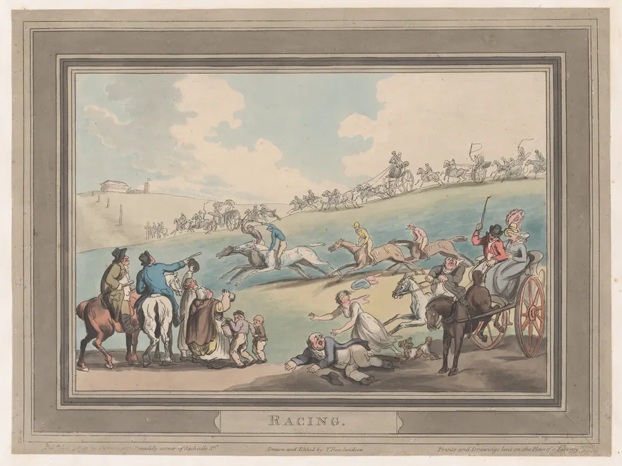 Racing [The Start] by Thomas Rowlandson