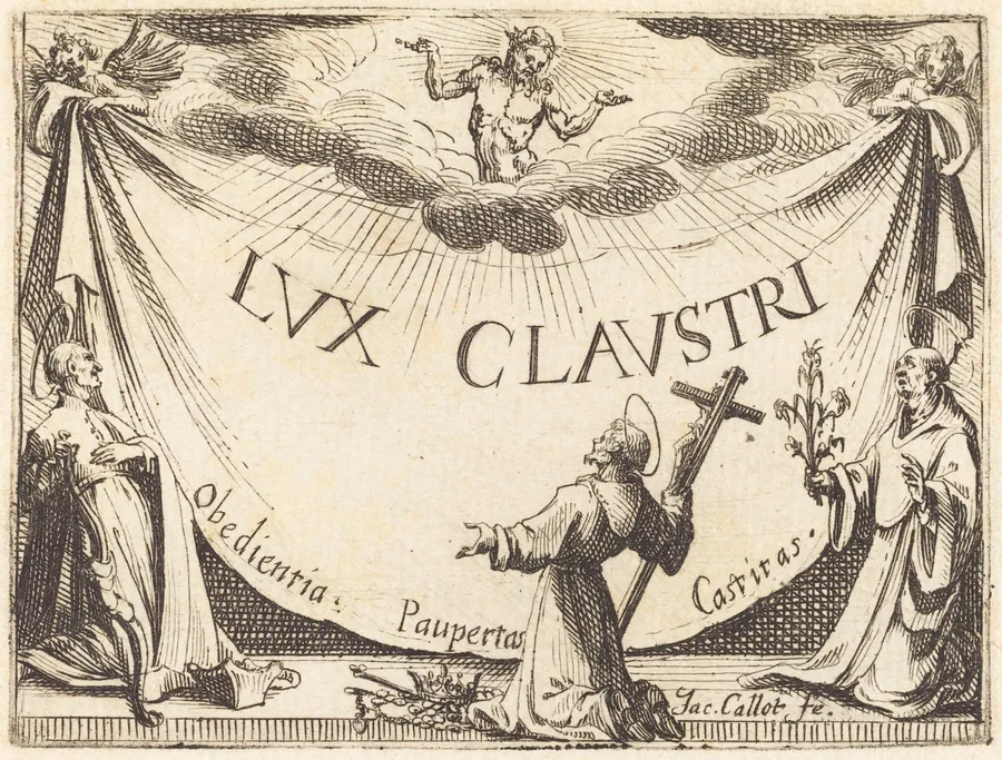 Frontispiece for "The Light of the Cloister" by Jacques Callot