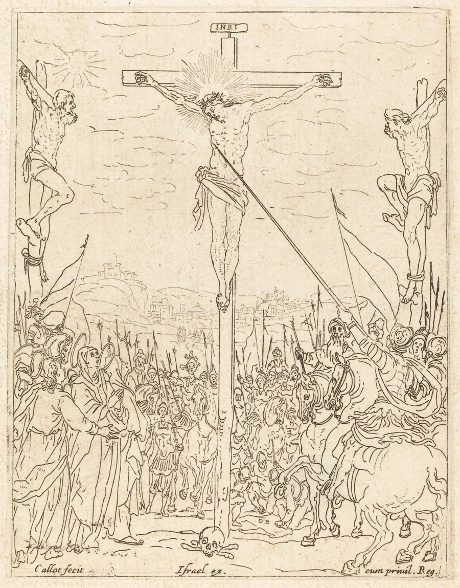 Christ on the Cross by Jacques Callot