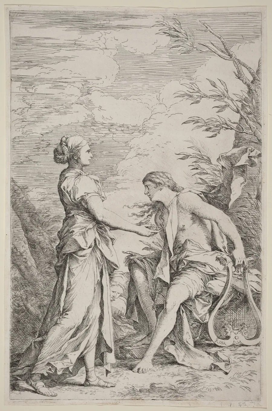 Apollo and the Cumaean Sibyl by Salvator Rosa