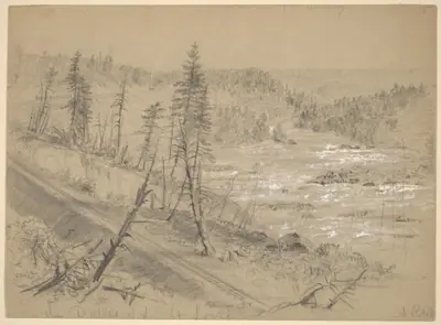 Railroad on the Dalles of the St. Louis