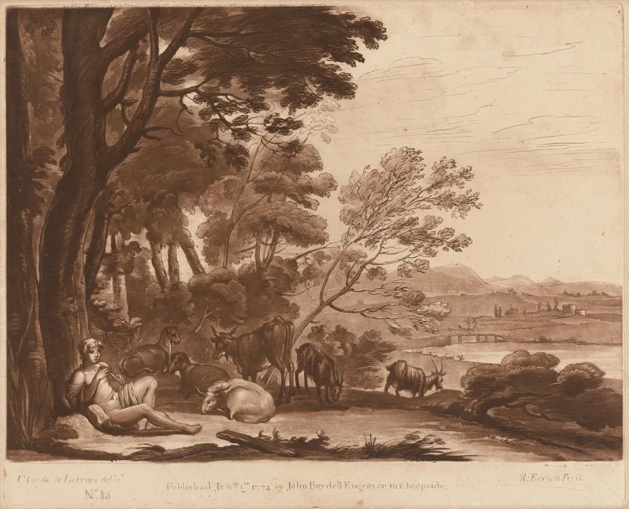 Landscape No. 15 from "Liber Veritatis" by Richard Earlom