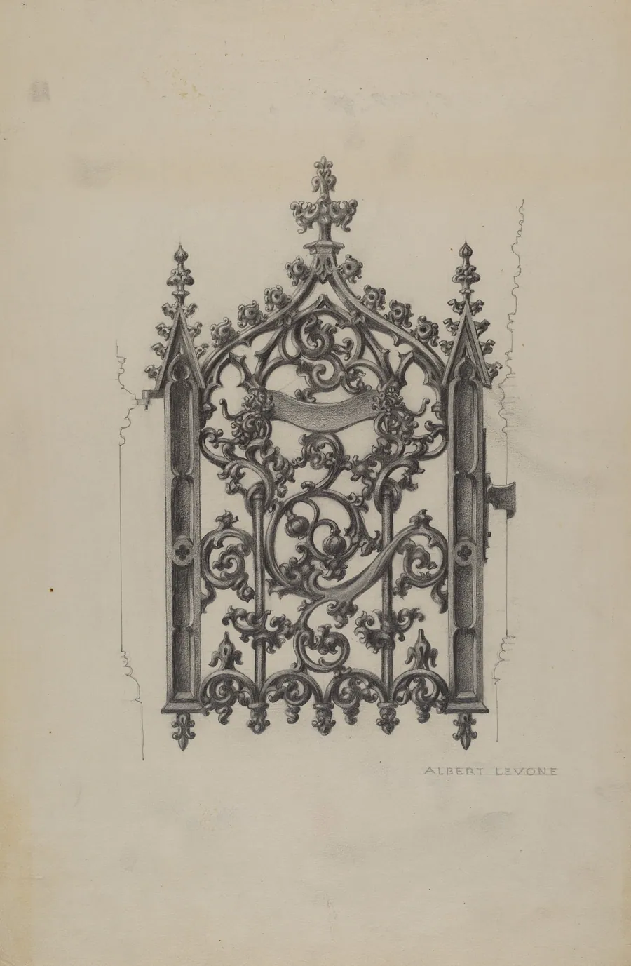 Cast Iron Gate by Albert Levone
