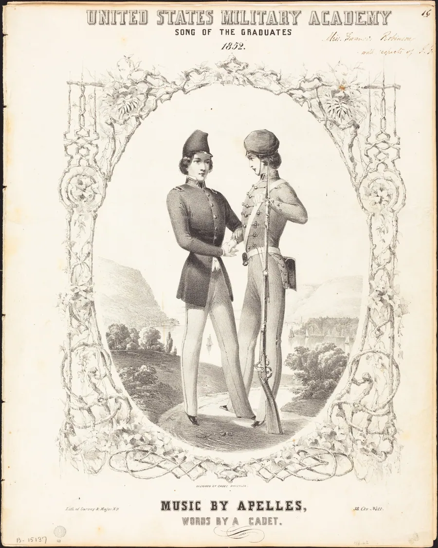 United States Military Academy, Song of the Graduates by Napoleon Sarony