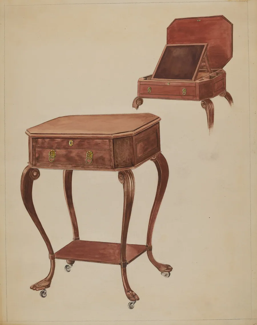 Writing or Sewing Table by Frank Wenger