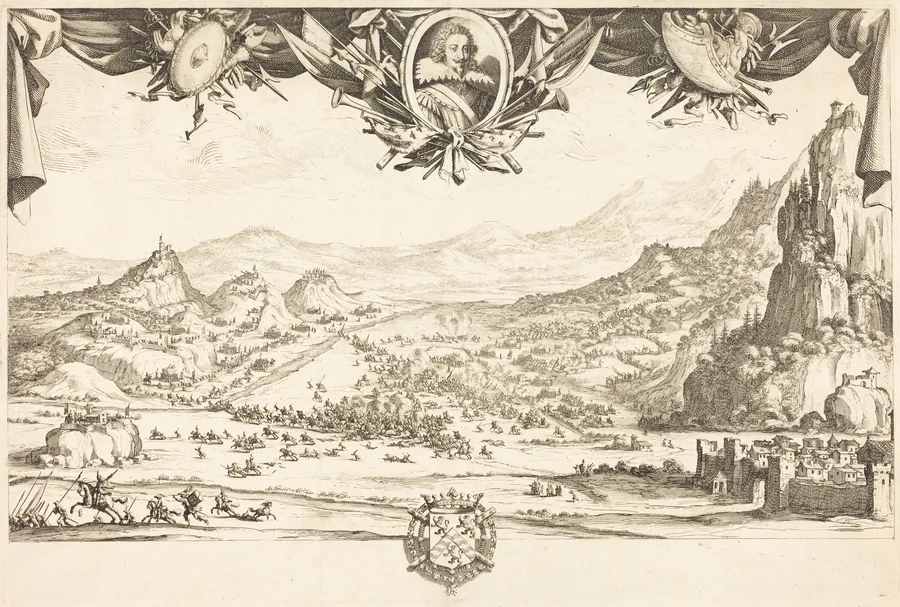 The Combat of Avigliana by Jacques Callot