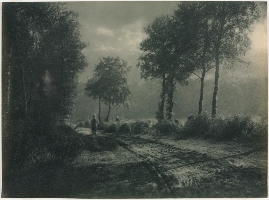 Women on a Country Road by Léonard Missone