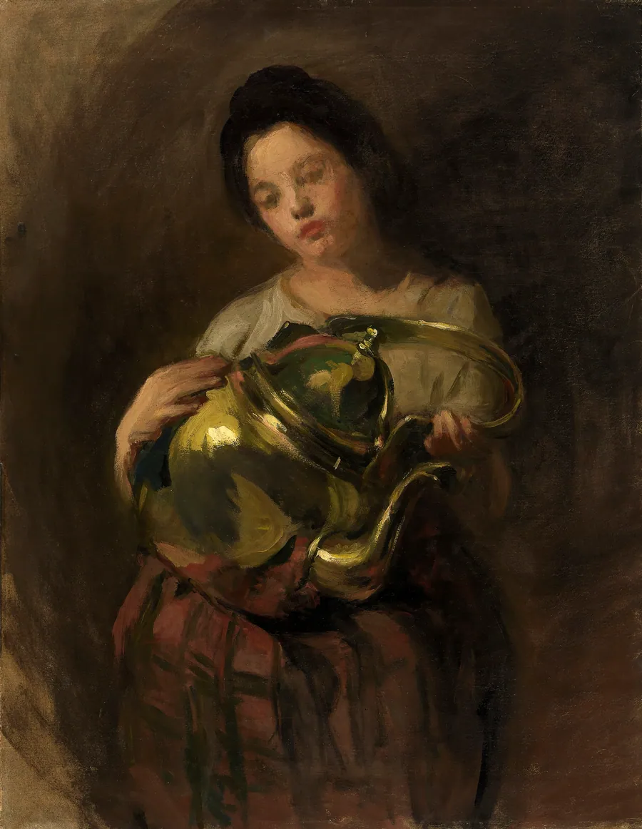The Brass Kettle by Alice Pike Barney, born Cincinnati, OH 1857-died Los Angeles, CA 1931