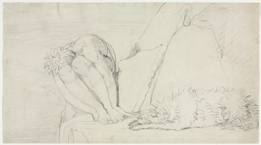 Sketch for "The Thought of Death alone, the Fear Destroys" by William Blake