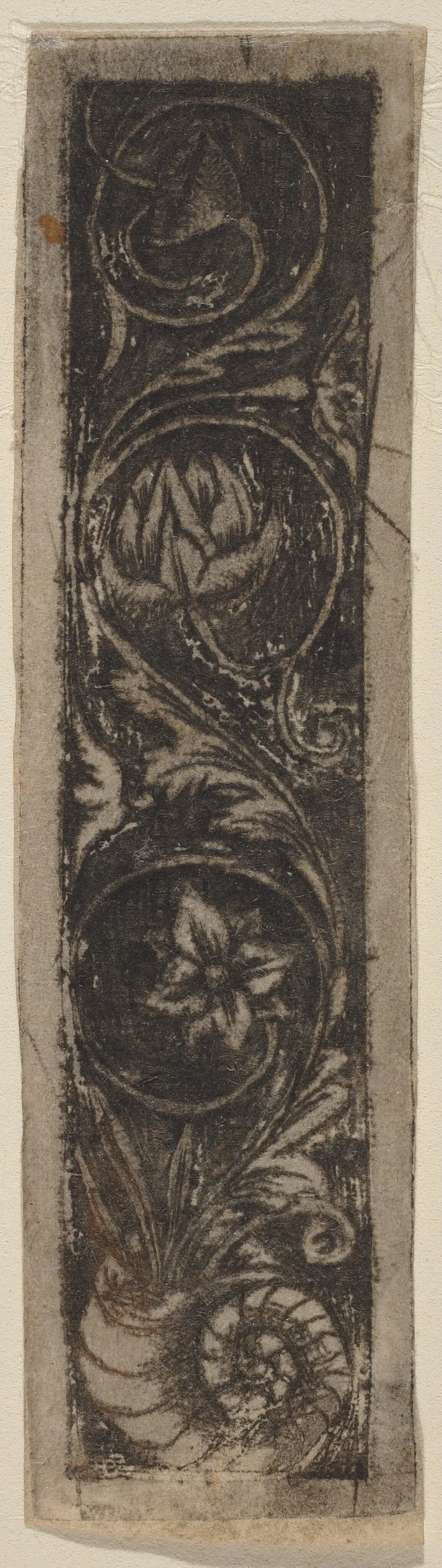 Oblong Ornament Panel by Italian 15th Century