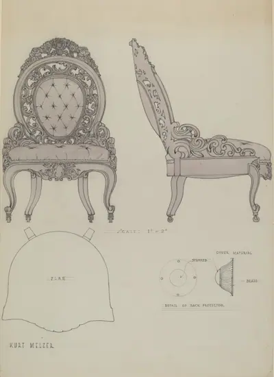 Hoopskirt chair
