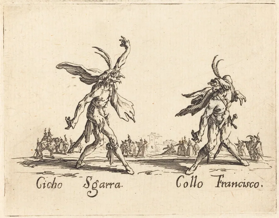 Cicho Sgarra and Collo Francisco by Jacques Callot