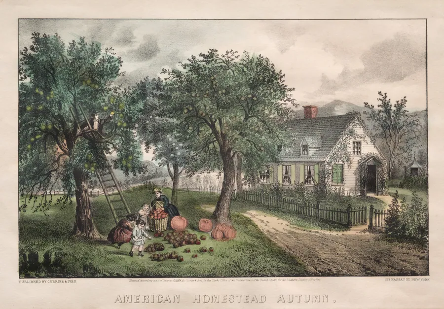 American Homestead by James Merritt Ives