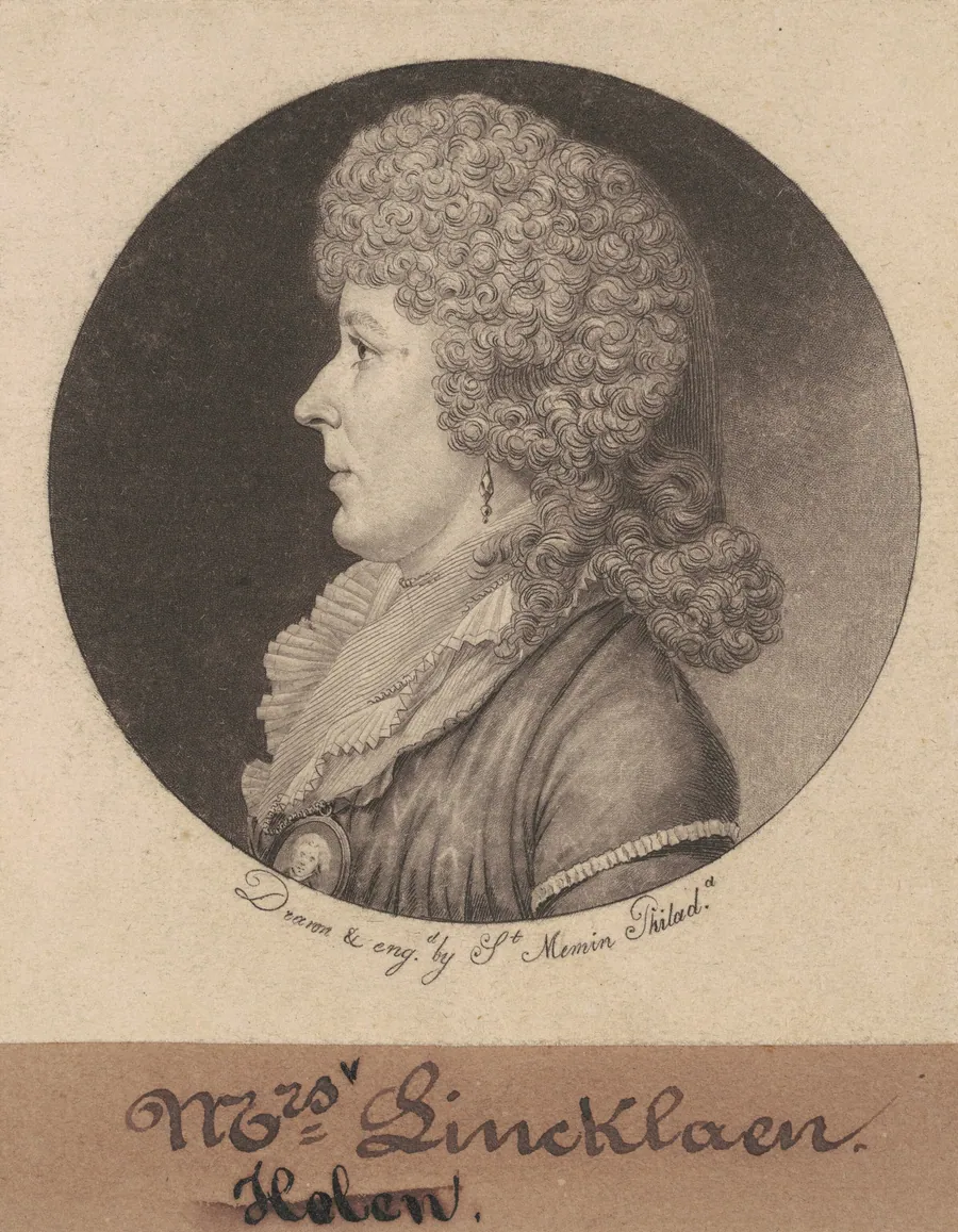Helen Ledyard Lincklaen by Charles B. J. Févret de Saint-Mémin