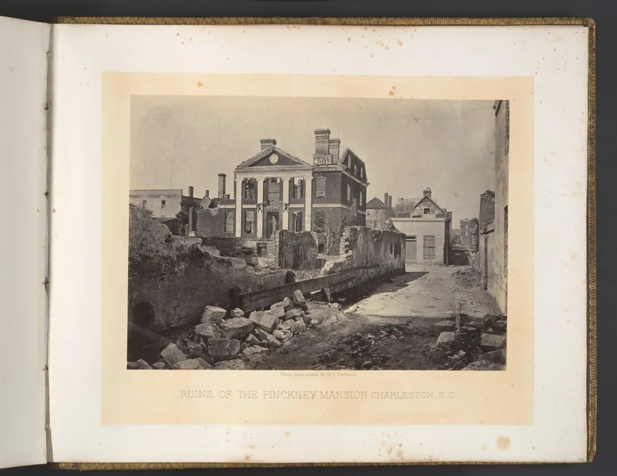 Ruins of the Pinckney Mansion, Charleston, South Carolina by George N. Barnard