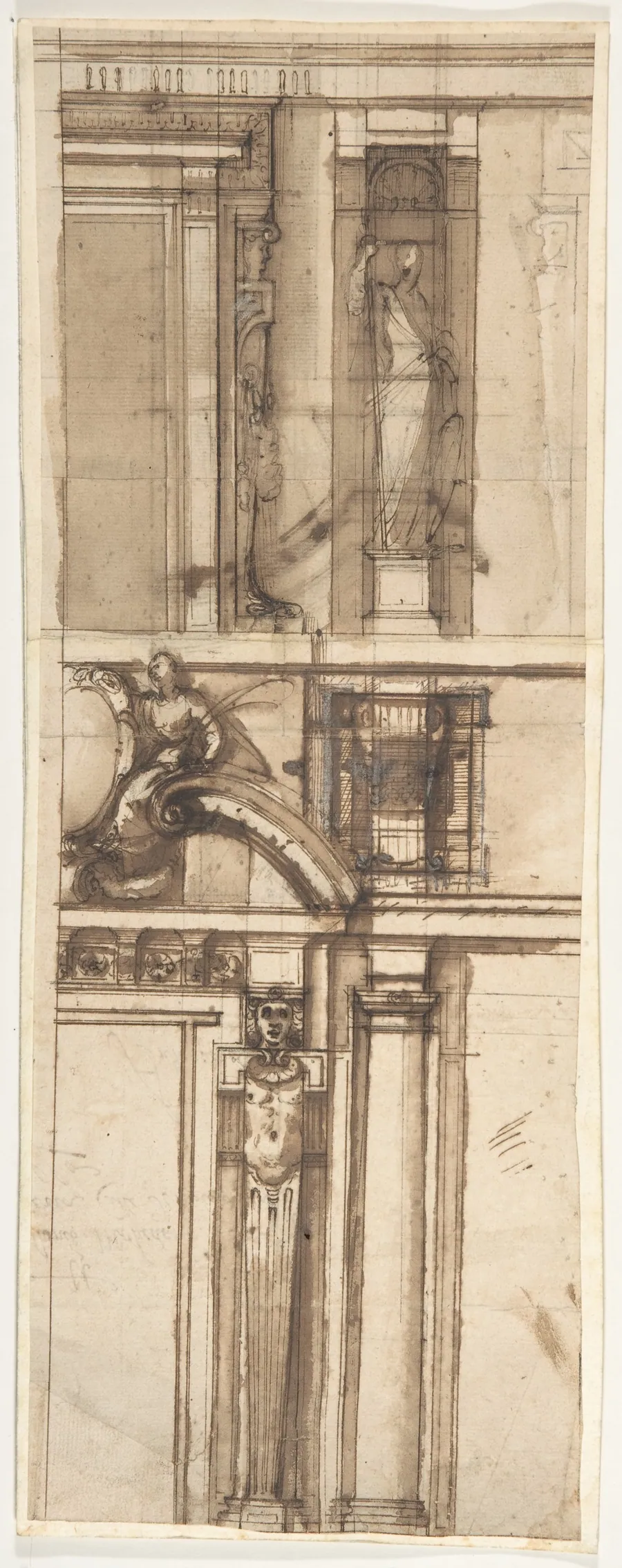 Design in Elevation for the Façade of a Building by Cigoli (Ludovico Cardi)