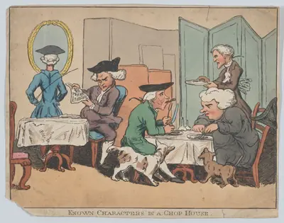 Known Characters in a Chop House