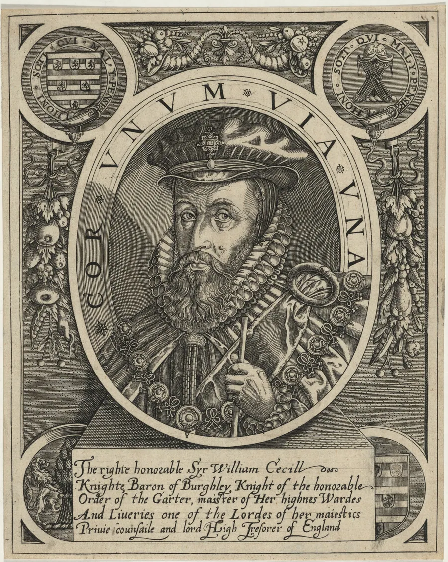 William Cecill, First Baron Burghley by Renold Elstrack