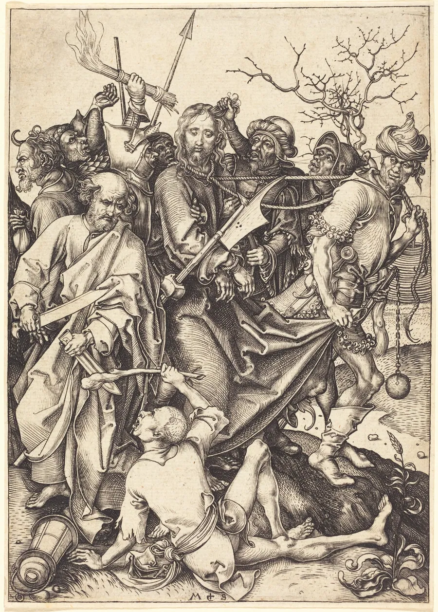 The Betrayal and Capture of Christ by Martin Schongauer
