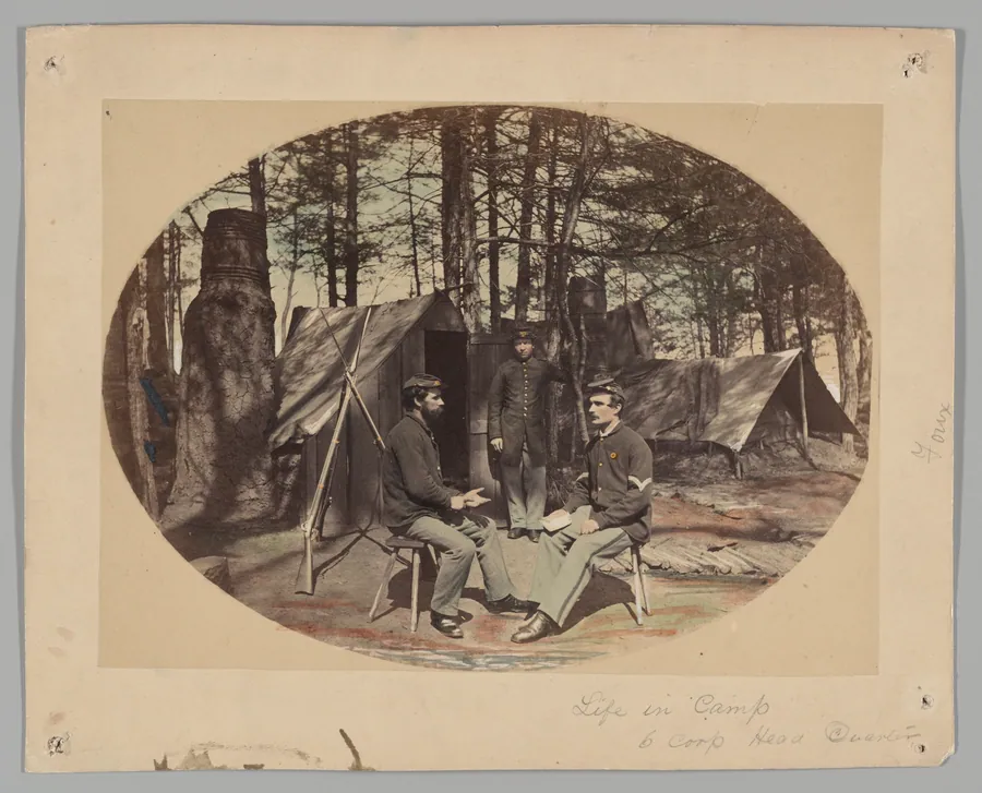 Life in Camp, 6th Corp Headquarters by Egbert Guy Fowx