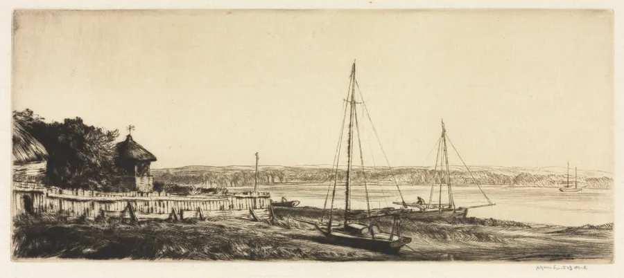 Near Chichester, Sussex by Muirhead Bone