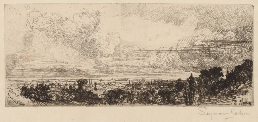 Out of Studio Window by Francis Seymour Haden