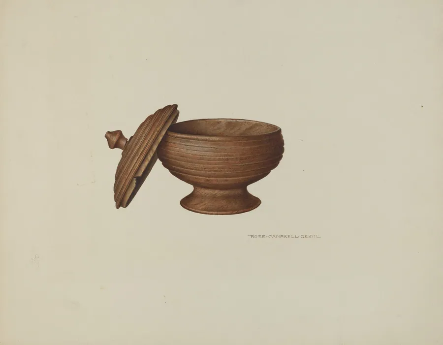 Sugar Bowl with Cover by Rose Campbell-Gerke