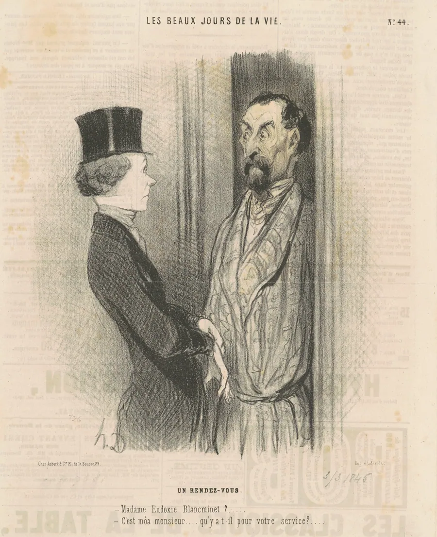 Un rendez-vous by Honoré Daumier