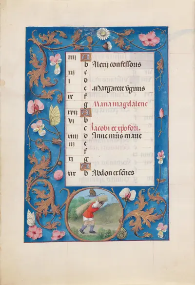Hours of Queen Isabella the Catholic, Queen of Spain: Fol. 8v, July