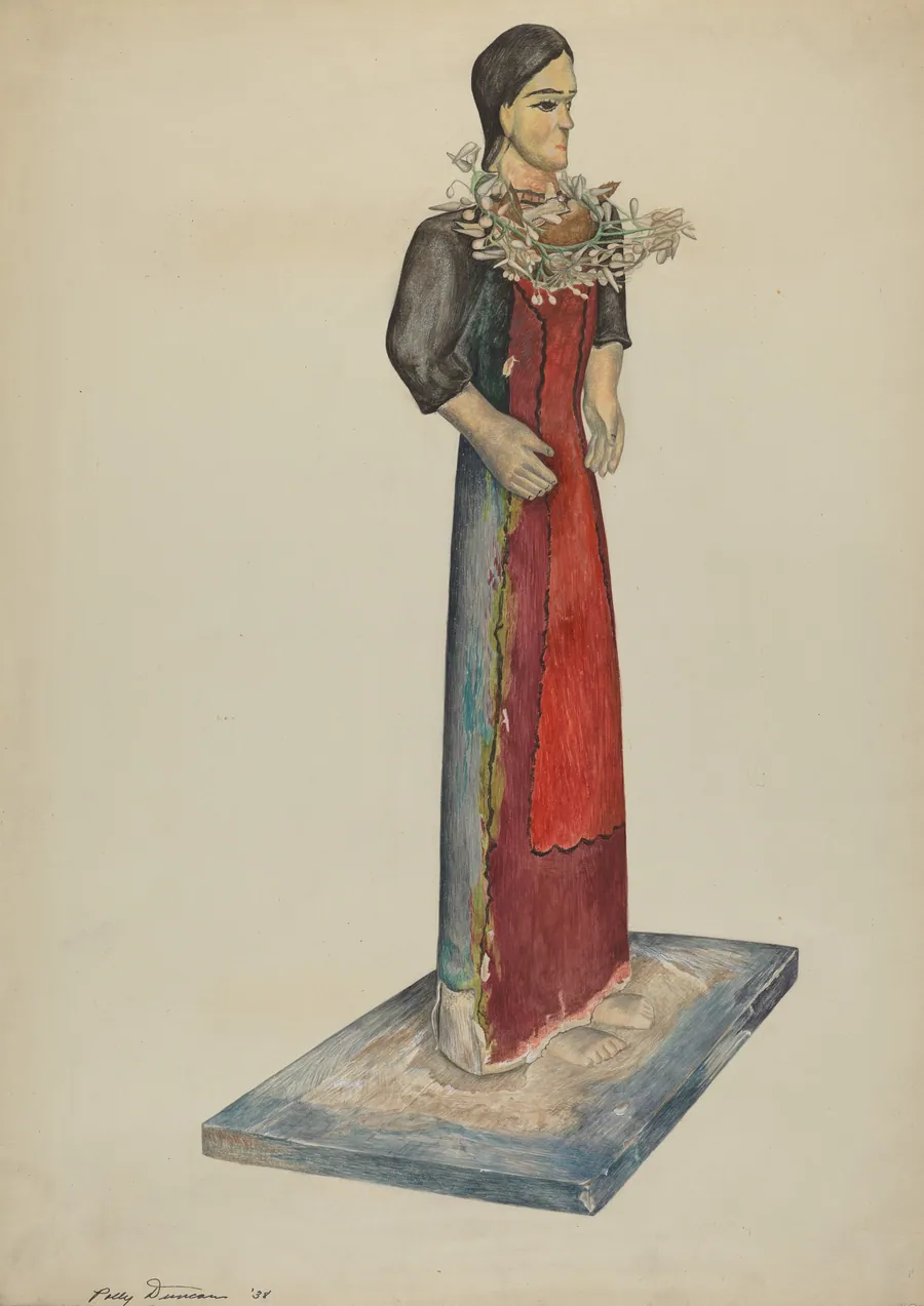 Santo, Bulto (Our Lady) by Polly Duncan