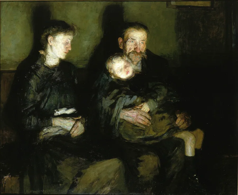 Waiting for the Doctor by Robert Lee MacCameron, born Chicago, IL 1866-died New York City 1912